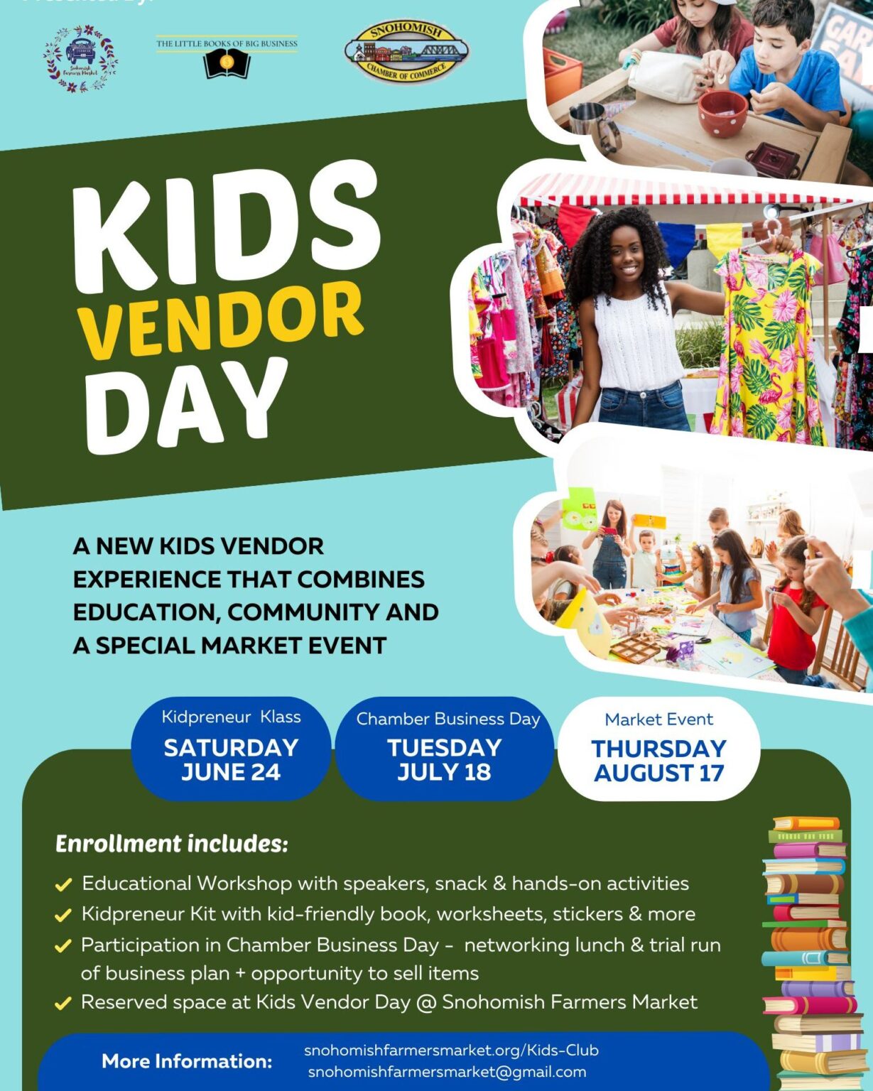 Kids Vendor Day Snohomish Chamber of Commerce